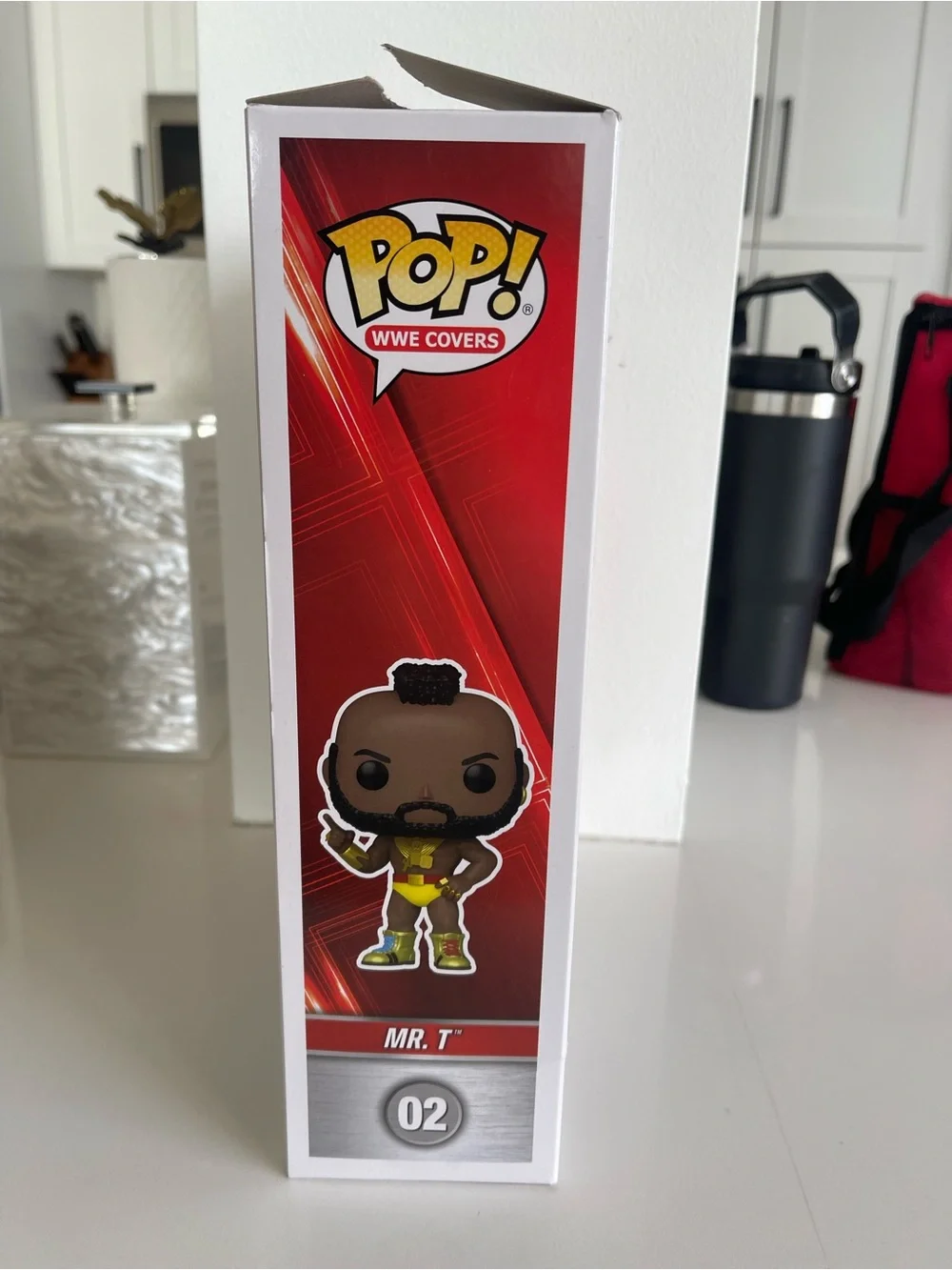 Funko Pop WWE Covers Mr T 02 WrestleMania Target exclusive box damage